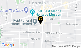 Yellow Taxi in Leamington map