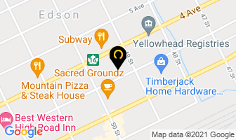 Yellowhead Gas Co-Op Ltd in Edson map