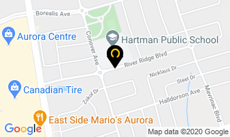 Ymca Child Care Centre in Aurora map