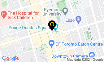 Yonge-Dundas Square in Orillia map