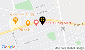 York Cleaners in Markham map