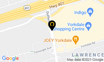 Yorkdale Merchants Assoc in Uxbridge map