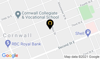 Young Achievers Daycare in Cornwall map