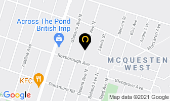 Young's Windows & Doors Gentek Building Products in Hamilton map