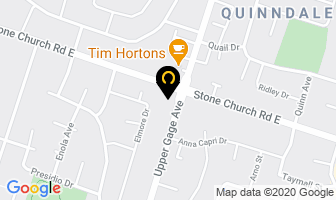 Your Area Dental Office in Hamilton map