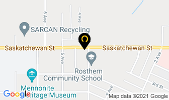 Youth Farm Bible Camp in Rosthern map