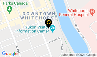Yukon Wide Adventures in Whitehorse map