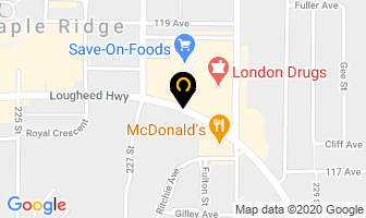 Yumi's Frozen Yogurt in Maple Ridge map