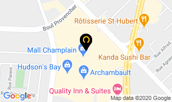 Yves Rocher Mail Champlain in Brossard map