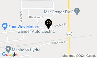 Zander Auto Electric in Macgregor map