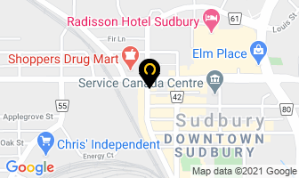 Zigs in Sudbury map