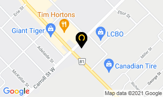 Zimmermann's Garden Centre in Strathroy map