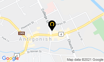 Zinck's Taxi in Antigonish map