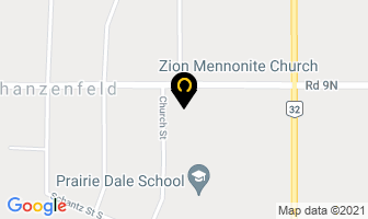 Zion Mennonite Church in Stanley map