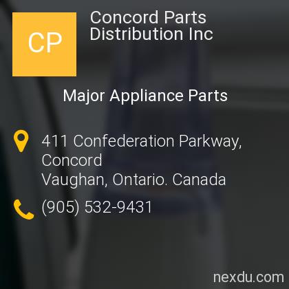 Concord Parts Distribution Inc In Concord Vaughan Phones And Address