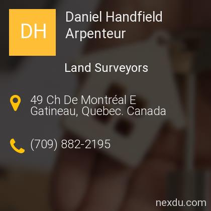 Daniel Handfield Arpenteur in Masson Angers Gatineau Phones and