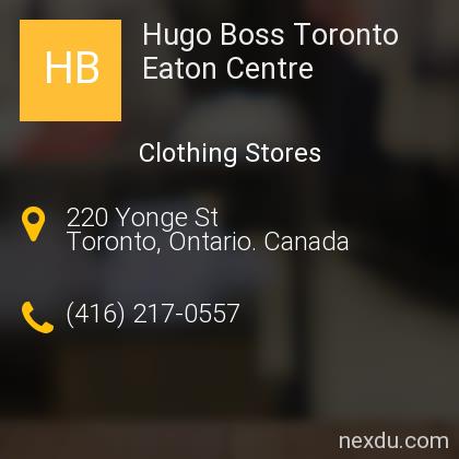 hugo boss eaton centre