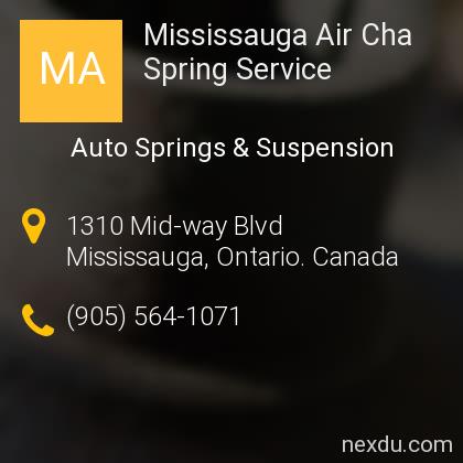 Mississauga Air Cha Spring Service in Mississauga Phones and Address