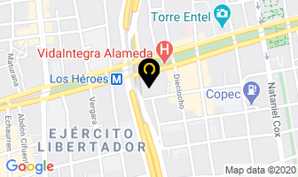 Mapa de Aceromatic en Santiago