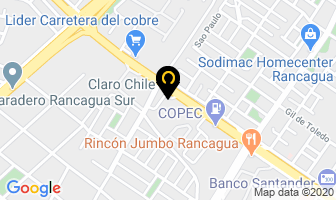 Mapa de Adonai Piscinas en Rancagua