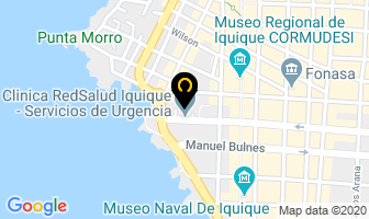 Mapa de Aguas De La Peninsula en Iquique