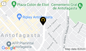 Mapa de A.i.c. Proyectos en Antofagasta