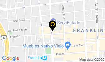 Mapa de Ala Fiesta Disfraces en Santiago