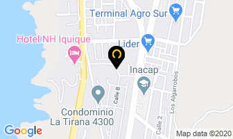 Mapa de Aluminios Dote en Iquique