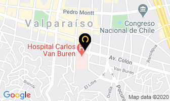 Mapa de Aluminios Y Vidrio Contreras en Valparaíso