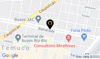 Mapa de Ambulancias Rescates Del Sur en Temuco
