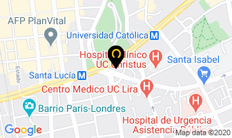 Mapa de Aminas Nutricion en Santiago