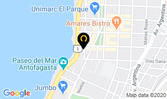 Mapa de Arena De Cuarzo en Antofagasta