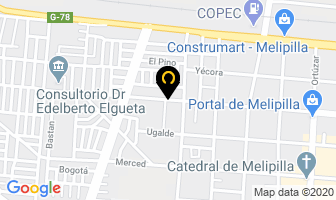 Mapa de Arriendo Implementos Para Eventos El Agurto Melipilla Stgo en Melipilla