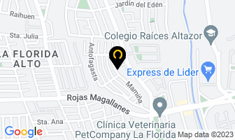 Mapa de Asfaltos Juan Lobos A. en Santiago