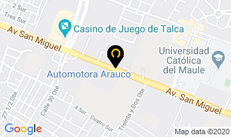 Mapa de Automotora Arauco en Talca
