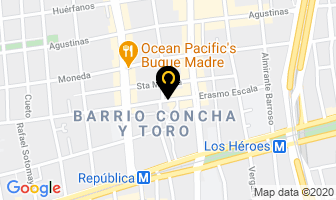Mapa de Barabajo en Santiago