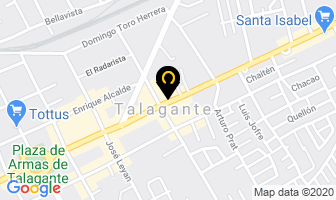 Mapa de Boutique Alvial en Talagante