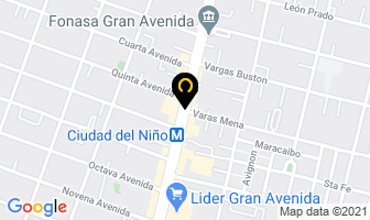Mapa de Brunos PizzerÍa en San Miguel