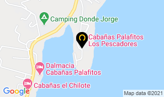 Mapa de Cabañas Palafitos Los Pescadores en Castro
