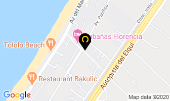 Mapa de Cabañas Pinamar en La Serena
