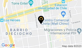Mapa de Carnes Tamar en Santiago