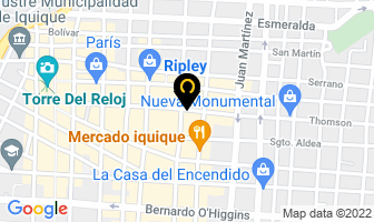 Mapa de Casa Bolivia en Iquique