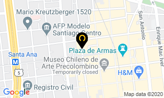 Mapa de Casa Busquets en Santiago
