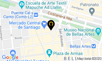 Mapa de Casa Costa en Santiago