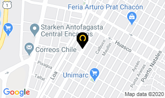 Mapa de Casa Del Perno en Antofagasta