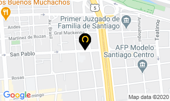 Mapa de Casa Ramirez en Santiago
