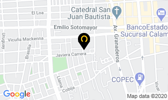 Mapa de Cavernas Motel en Calama