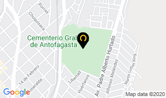 Mapa de Cementerio Municipal en Antofagasta