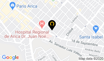 Mapa de Centro MÉdico Central en Arica