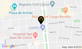 Mapa de Centro Medico Kinesico Sandra Parada en Curicó